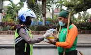 Bukan Tilang, Operasi Zebra di Kendal Bagikan Nasi Kotak dan Masker