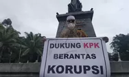 Dukung KPK, Hasan Mulachela Aksi Tunggal di Plaza Manahan