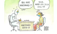 [Kartun] Ketika Ibu-ibu Ikut Vaksinasi Covid-19