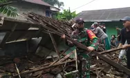 Hujan Deras Disertai Angin Kencang Robohkan Rumah di Desa Kepurung Batang