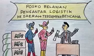 [Kartun] Superhero Ikut Bakti Sosial Salurkan Bantuan Bencana