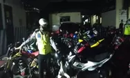 Polisi Amankan 205 Motor Berknalpot Brong di Solo