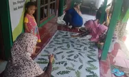 Ibu-ibu di Kendal ini Gunakan Limbah Daun untuk Membatik