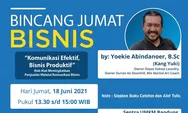 Tertarik Jadi Pemimpin Mahir Komunikasi Bisnis? Ikuti Webinarnya di Bincang Jumat Bisnis Online
