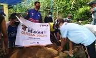Warga Dusun Jengkol Limbangan Akhirnya Merasakan Daging Sapi Kurban