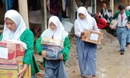 Sisihkan Uang Saku, Siswa Darul Fataa Bojonggede Galang Bantuan