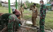 Camat Pulau Hanaut Beri Semangat Kepada Prajurit TNI AD