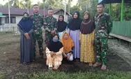 Potret Kedekatan Prajurit TNI Dengan Keluarga Asuh Di Lokasi TMMD