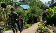 Hubungan Erat TNI Dan Warga Terlihat Saat Prajurit Yang Bertugas Tinggalkan Lokasi TMMD