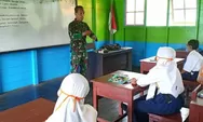 Pelajar SMP 3 Pulau Hanaut Bersemangat Diberikan Pembelajaran Bahasa Asing