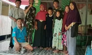 Air Mata, Iringi Perpisahan Anggota Satga TNI  Dengan Keluarga Asuh selama TMMD Digelar