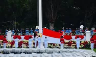Upacara Penurunan Bendera Merah Putih Berjalan Lancar dan Khidmat