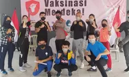 8 Atlet Pelatnas Wushu Ikuti Vaksin di Gerai Vaksin Merdeka Polsek Sunda Kelapa