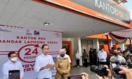 Presiden Jokowi Meninjau BLT BBM di Lampung
