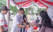 Kementerian BUMN Bersama Telkom Bagikan 1000 Paket Sembako Murah