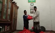 Jelang Takbiran, Lembaga Dakwah NU Jakbar Bagikan Paket Sembako
