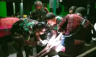 DENGAN SIGAP, SATGAS YONIF 512 OBATI ANAK KECIL YANG TERLUKA DI PERBATASAN PAPUA.
