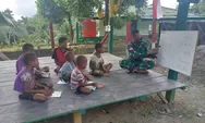 TNI Tingkatkan Semangat Belajar Anak-Anak Di Perbatasan Papua