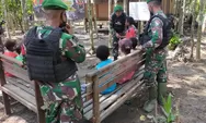 TNI Beri Motivasi Dan Bangkitkan Semangat Belajar Anak-Anak Perbatasan Papua.