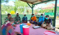 Ciptakan Suasana Harmonis, Satgas Yonif 512/QY Undang Tokoh Adat Kampung Ke Pos Perbatasan