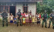 Peduli Pendidikan, Satgas Yonif 512 Bagikan Perlengkapan Sekolah di Tapal Batas Papua