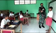 Satgas Yonif 512/QY Dorong Anak-anak Perbatasan Rajin Belajar Di Tengah Pandemi Demi Raih Cita-Cita
