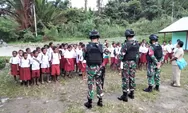 Satgas Yonif Mekanis 512/QY Mengabdi Untuk Anak-anak Perbatasan