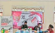 Dalam rangka HUT Ke-76 RI, Satgas Yonif 512/QY Gelar Pengobatan Masal Di Perbatasan Papua