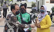 Patuh Gunakan Masker, Ratusan Warga dapat Bingkisan dari Pemkot Semarang