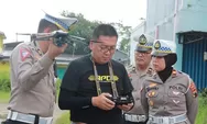 Ditlantas Polda Jateng Uji Coba ETLE Drone di Purbalingga