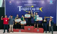 Mulyadi 'Bintik' dan Giyarto Juarai Turnamen Tenis Meja 'Tengiri Cup II'