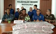 Kejaksaan Negeri Boyolali Amankan Uang Negara Hasil Pencucian Uang Hampir 5 M