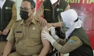 Kegiatan Vaksinasi tahap ke-2 Kota Tasikmalaya yang dilaksanakan di Puskesmas Kersanegara