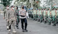 Jelang Pilkades Serentak Ciamis, TNI Polri Gelar Apel Pergeseran Pasukan