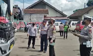Antisipasi Laka Lantas, Polres Tasik Periksa Kelaikan Bus