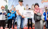 Jalan Sehat Ciamis Bertabur Hadiah, Buat Warga Antusias di Tengah Guyuran Hujan