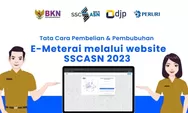 Cara Beli E-materai untuk Daftar CPNS dan PPPK 2023, Berikut Link dan Cara Menggunakannya