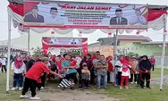 Ratusan Warga Jalan Sehat Bersama Anggota DPRD Deli Serdang Dedi Syahputra 