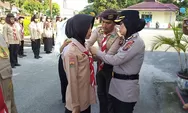 Pramuka Saka Bhayangkara Polresta Deli Serdang Dilantik, Ini Ucap Kasat Binmas 