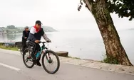 Wujudkan Hidup Sehat, Bupati Toba Gowes Sepeda Santai