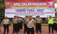 Polres Langkat Gelar Pasukan Ops Zebra Toba 2023, Faisal Rahmat ingatkan petugas Kedepankan Edukatif