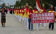 Tim Sarabba Bergoyang “Menggoyang” Penonton Gerak Jalan Indah di Luwu Utara