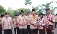 Bupati MFA Pimpin Apel Puncak Peringatan Hari Pramuka ke-62 Tahun 2023