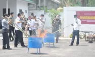 Sekda M. Azan Hadiri Pelaksanaan Kegiatan Pemusnahan Barang Bukti Kejaksaan Negeri Batang Hari 