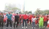 Para Atlet Cabor Ramaikan Pawai Haornas ke 40 di CFD Kota Bekasi