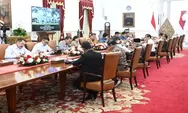 Presiden Jokowi Pimpin Rapat Terbatas, Bahas Proyek Strategis Nasional