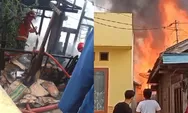 Api Mengamuk di Pemukiman Padat Penduduk di Sampit
