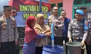 Kuningan Terdampak Kekeringan, Polisi Bantu Salurkan 10 Ribu Liter Air Bersih 