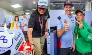 Sandiaga Uno Menikmati MotoGP Dengan Mengabadikan Momen Dengan Mas Nano Driver Ojol