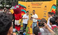 Jelang laga Piala Dunia U-17, Trofi Piala Dunia dipamerkan di Bundaran HI Jakarta, ini penampakannya